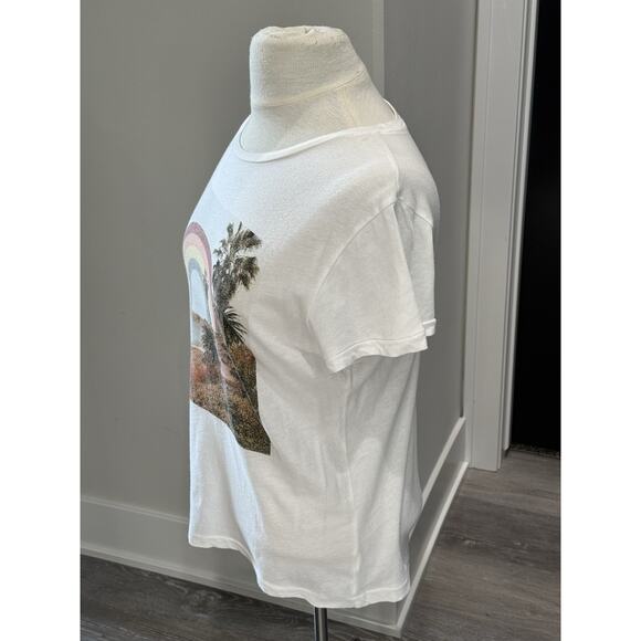 WILDFOX Graphic Tee Women's XS Loose Rainbow Coast T-Shirt Top Beach - Picture 6 of 8